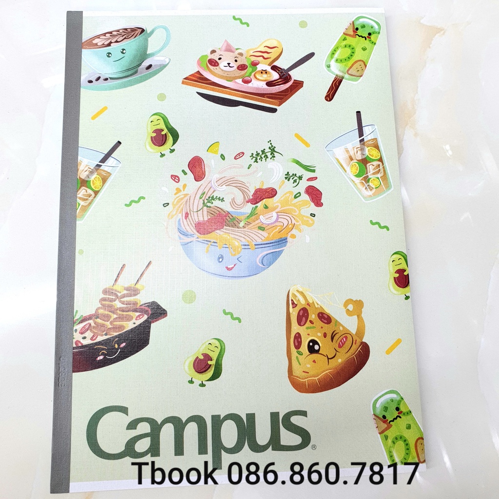 [Mã LIFEBOOK2 giảm 10% đơn 0Đ] Vở kẻ ngang campus Food-2 120tr