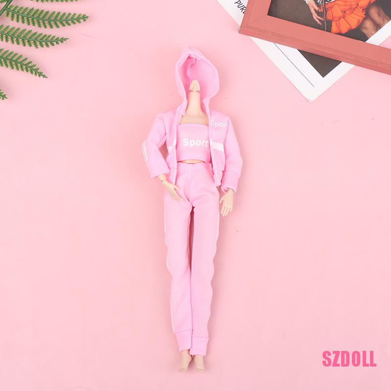 Set 3 Bộ Đồ Thể Thao Thời Trang Cho Búp Bê 1/6 30cm