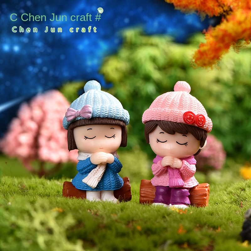 Quả Cầu Pha Lê Hình Cặp Đôi Điều Ước Để Bàn Trang Trí