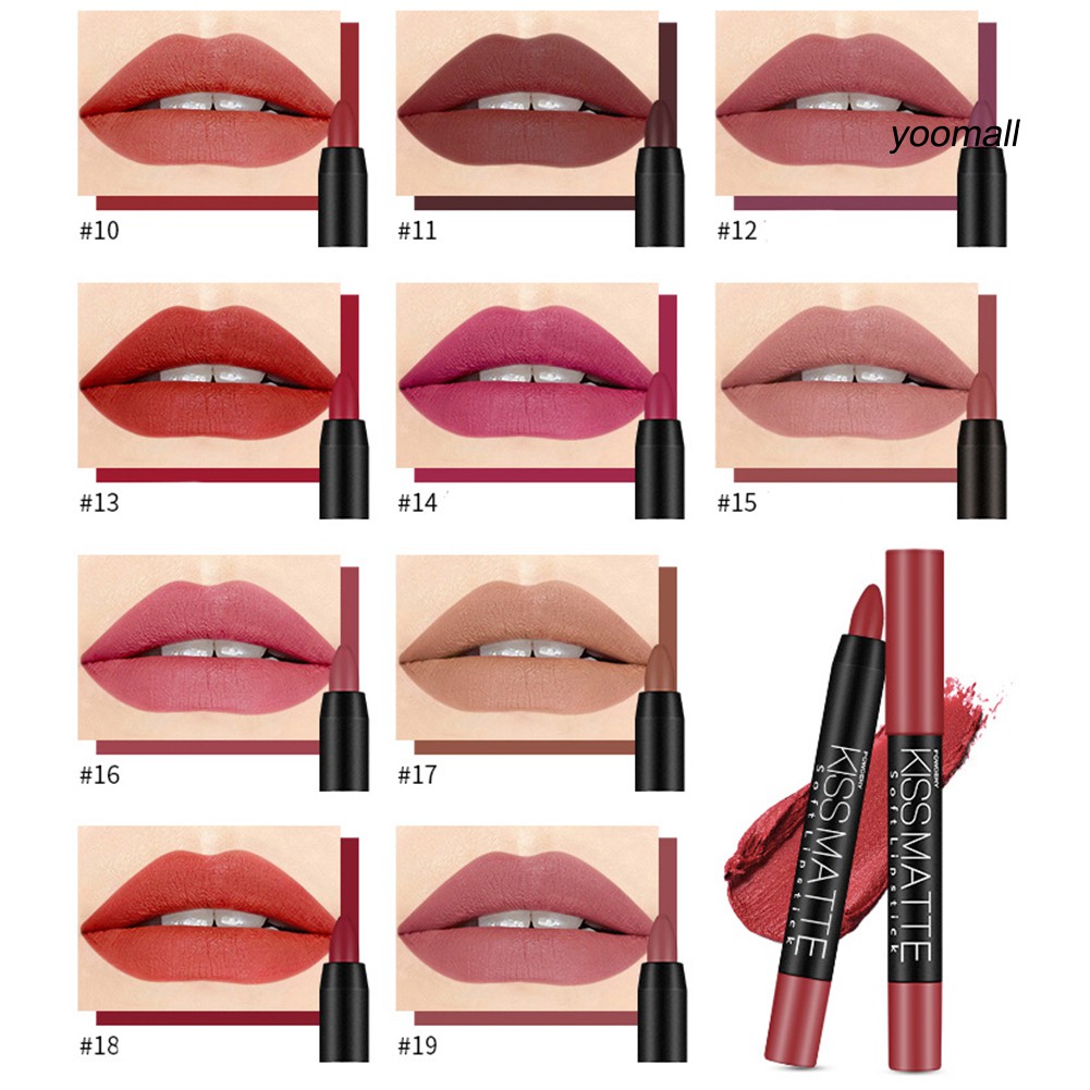 [Hàng mới về] Son môi trang điểm DNM 19 màu sắc tùy chọn dưỡng ẩm chống thấm nước cao cấp