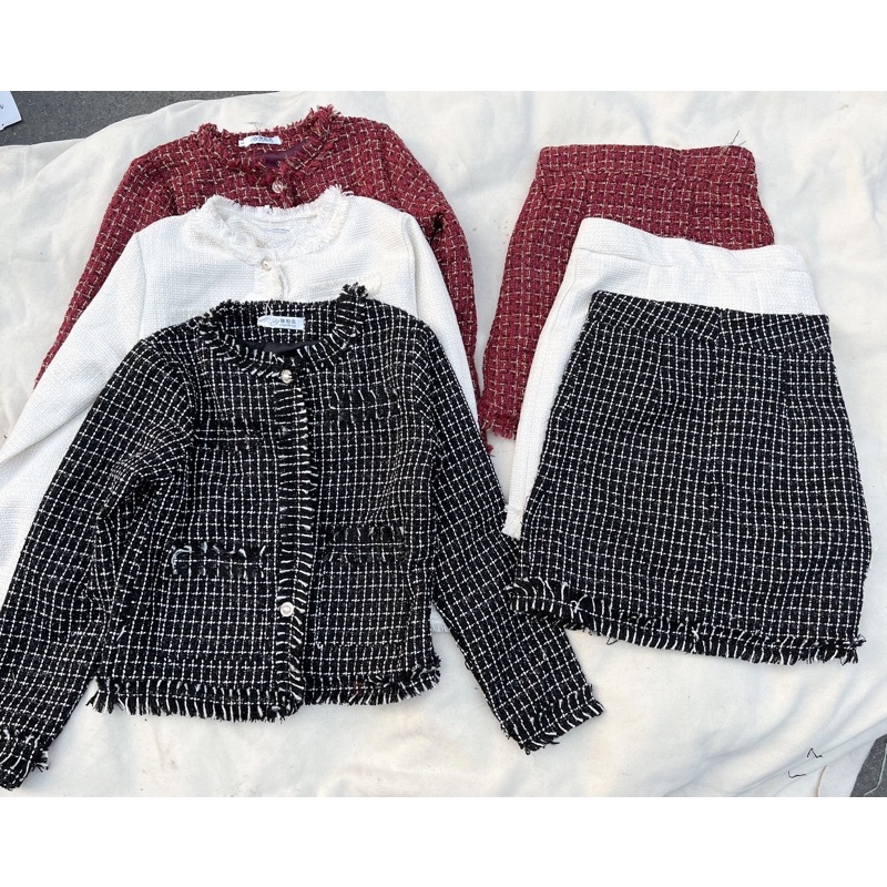 [HÀNG SẴN]SET DẠ TWEET 3 MÀU CÚC NGỌC SIÊU XINH | BigBuy360 - bigbuy360.vn