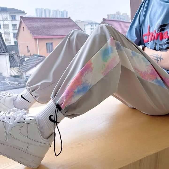 Quần bom dây rút phối loang siêu hot MẪU UNISEX NAM NỮ ĐỀU MẶC ĐƯỢC
