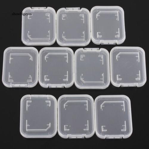10 Hộp trong suốt đựng thẻ nhớ SD SDHC