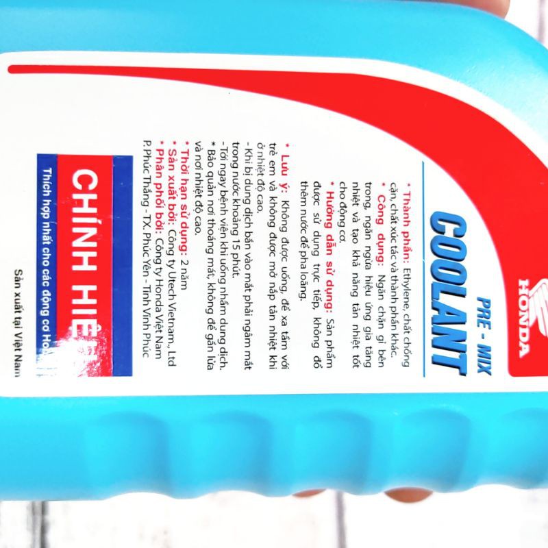 Nước làm mát , dung dịch làm mát động cơ hãng honda 500ml