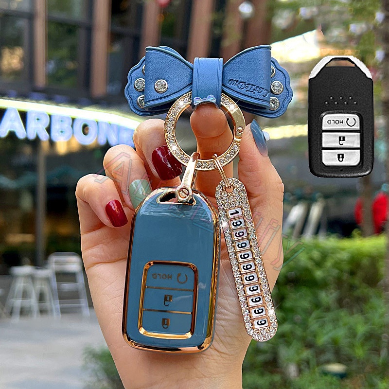 Ốp Chìa Khóa Điều Khiển Từ Xa Bằng TPU Dành Cho Honda CRV CR-V Fit Civic Accord HR-V HRV City Odyssey XR-V