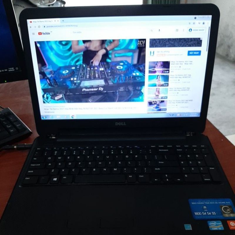Laptop dell 3521 core i3 2375m, ram 2gb, hdd 500gb, vga share