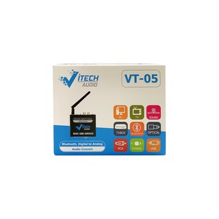 Bộ chuyển đổi âm thanh Optical sang Analog Vitech VT05, có Bluetooth