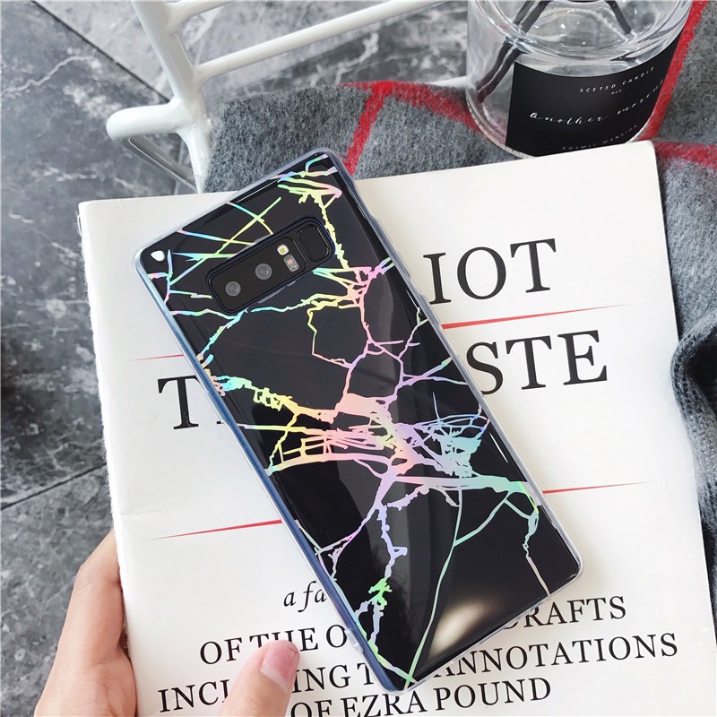 Ốp lưng Samsung Note 9 dẻo đá hoa cương 3D