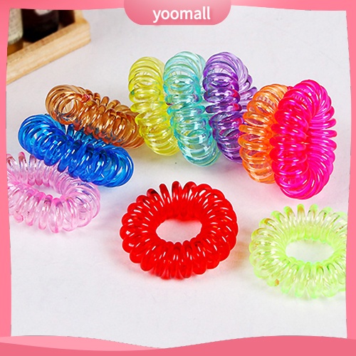 Bộ 10 dây buộc tóc co giãn bằng cao su cho nữ