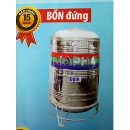 Bồn nước inox Dapha R SUS304 xuất khẩu, bảo hành 15 năm