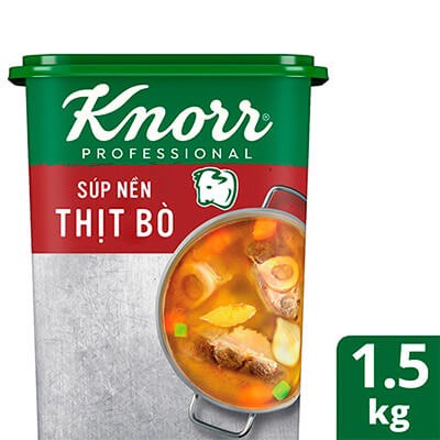 Súp nền Bò Knorr 1.5kg (Mẫu mới)