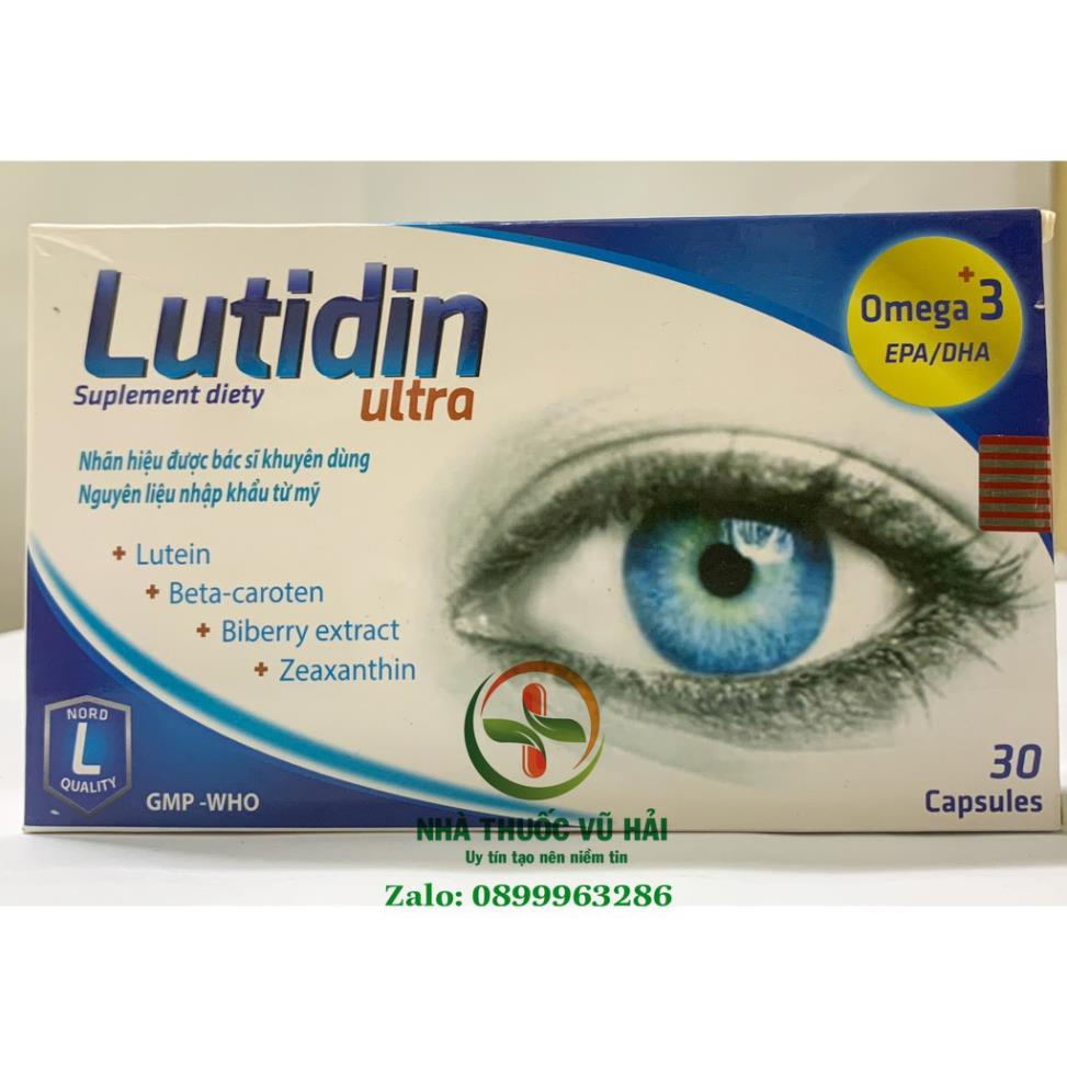 [Viên uống] Bổ mắt LUTIDIN Thực phẩm giúp mắt sáng và khỏe