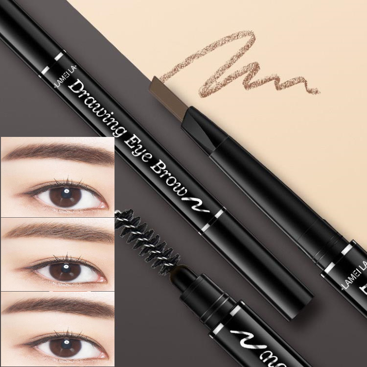 (Hàng Mới Về) Bút Chì Kẻ Lông Mày Hai Đầu Kháng Nước Chống Mồ Hôi Lâu Trôi Không Nhòe Cho Người Mới Bắt Đầu