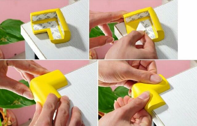 Set 4 miếng bịt góc bàn giữ an toàn cho bé