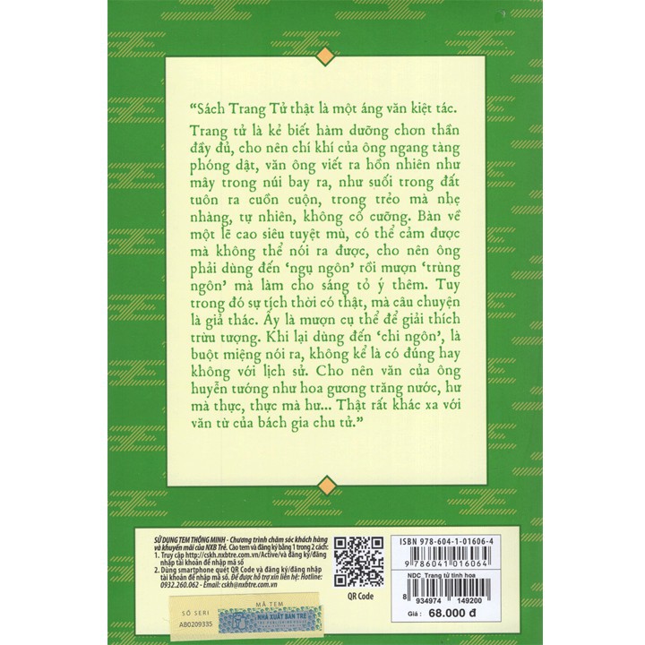 Sách - Trang Tử Tinh Hoa - Thu Giang Nguyễn Duy Cần | BigBuy360 - bigbuy360.vn