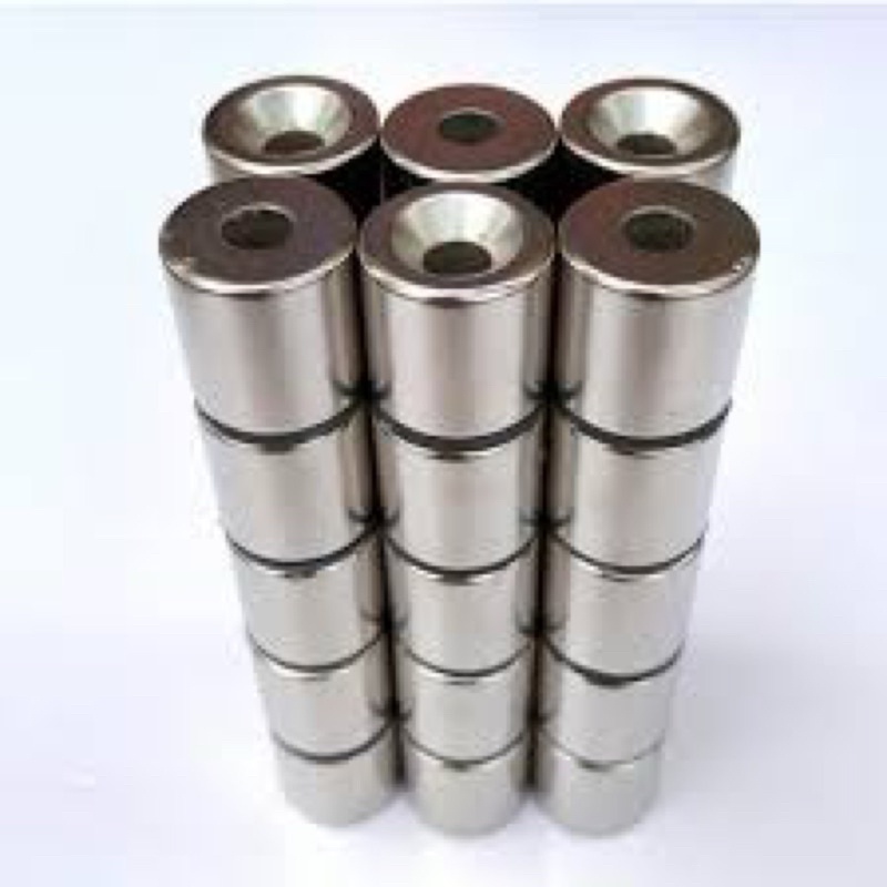 cục nam châm 20x20 lỗ 6mm