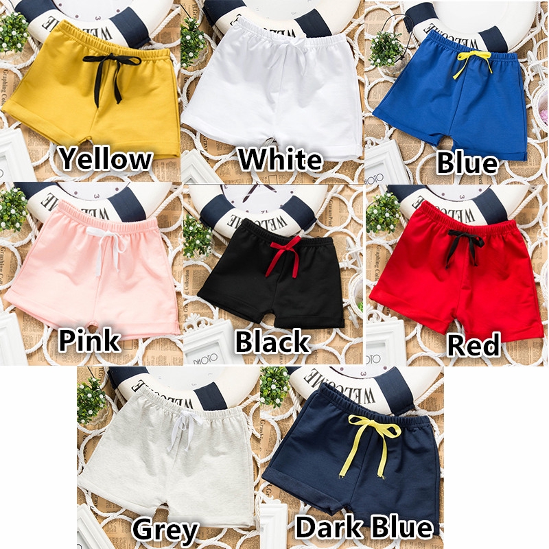 Summer New Product Solid Color Children's Shorts Girl Wild Candy Color Trend Shorts