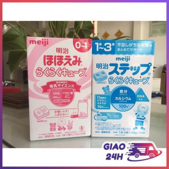 Sữa Meiji nội địa Nhật Sữa bột Meiji lon 800gr + sữa thanh Meiji 24 thanh