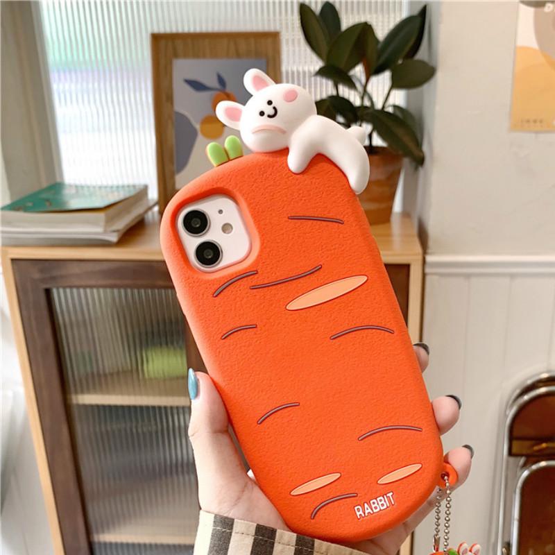 Ốp Điện Thoại Họa Tiết Thỏ Và Cà Rốt Dễ Thương Cho Iphone 11pro / Max Apple X / Xs / Xr / Se Iphone7P | BigBuy360 - bigbuy360.vn