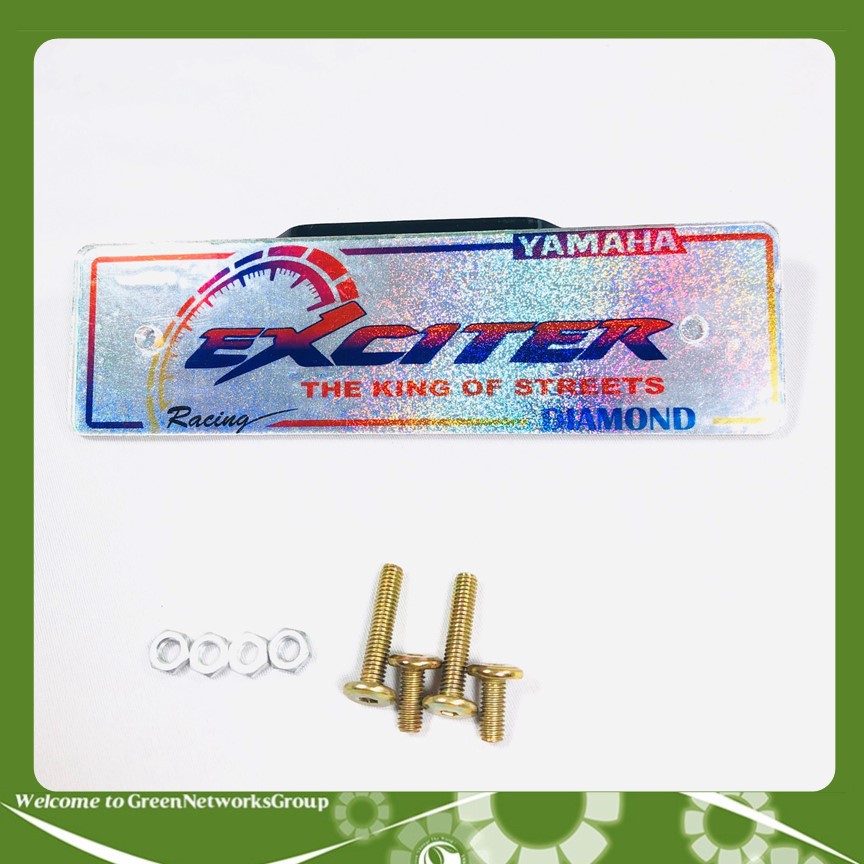 Bảng mica trang trí cho xe Exciter Greennetworks