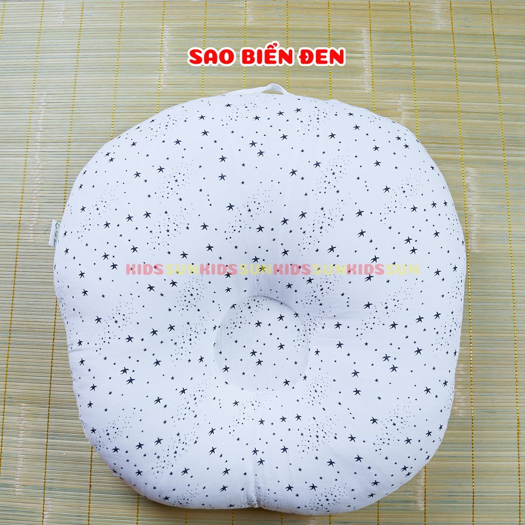 Gối Chống Trào Ngược Cao Cấp Cho Bé KIDSSUN Vải MusLin Oragnic Mềm Mịn Và Bông Có Độ Đàn Hồi Tốt Phục Hồi Cao