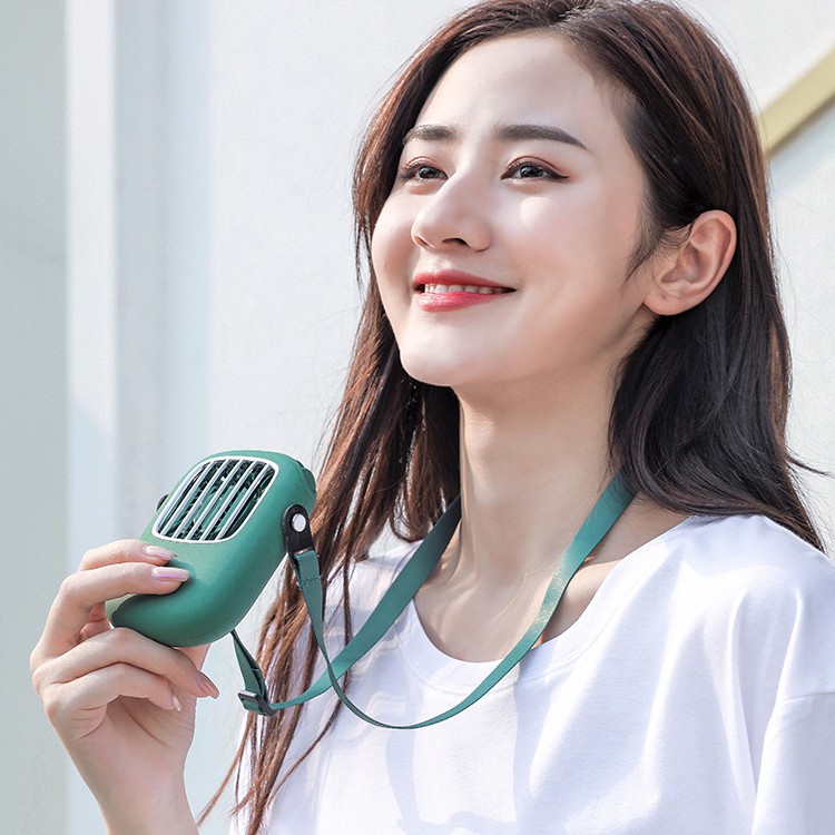【Free Shipping】2021Quạt mini cầm tay có dây đeo cổ tiện dụng