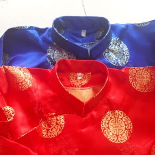 combo Bộ Áo dài chữ Thọ , áo dài mừng Thọ ông bà
