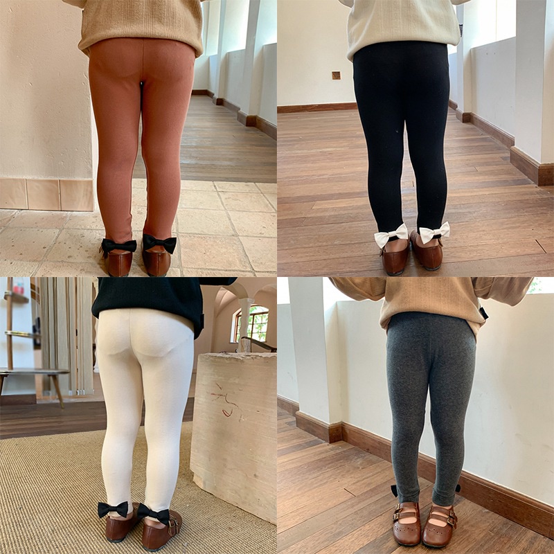 Quần Legging Mỏng Đính Nơ Thời Trang Hàn Quốc Cho Bé Gái