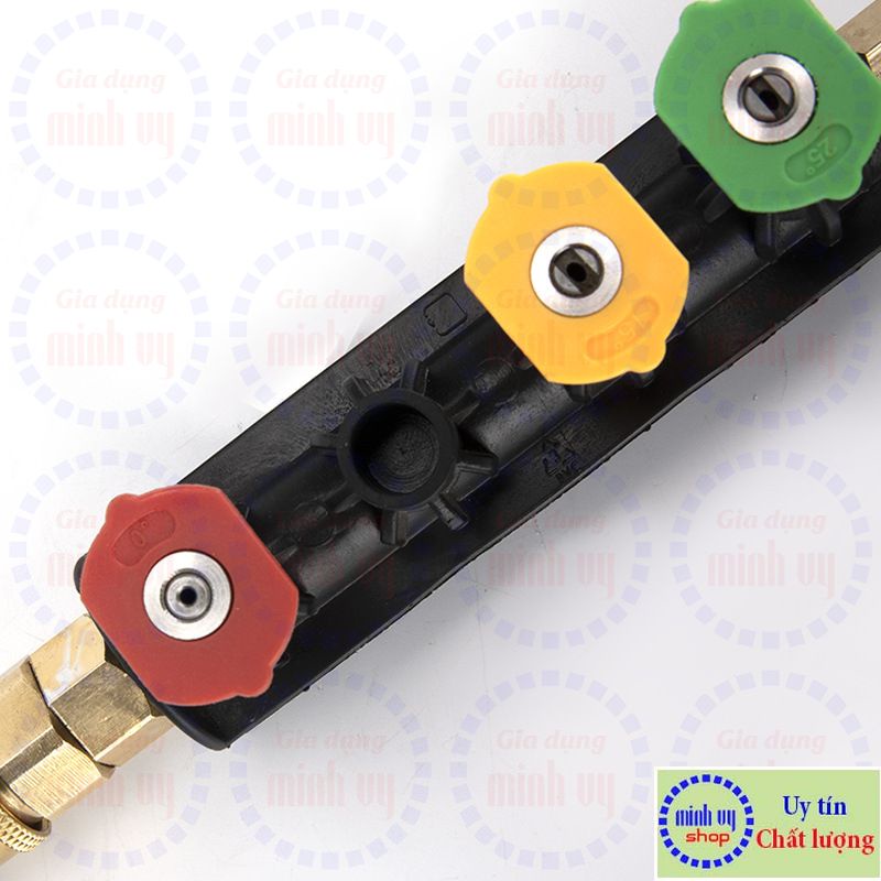 Cần nối dài sung xịt cao áp 15cm kèm đế cắm 4 béc phun 1/4in đầu nối nhanh