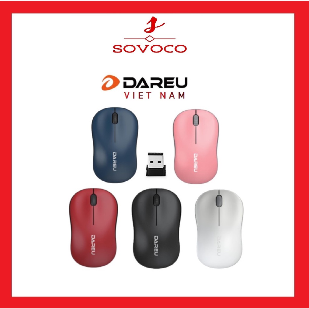 Chuột không dây Dareu LM106G, chuột gaming giá rẻ, chuột bluetooth Sovoco Shop