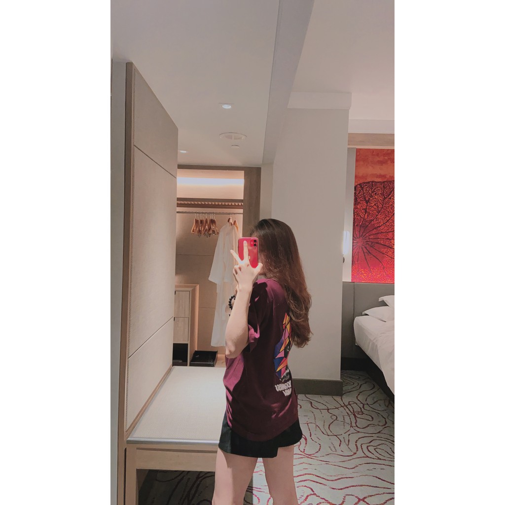 Áo Thun Tay Lỡ Gấu đỏ cực xinh tươi - freesize