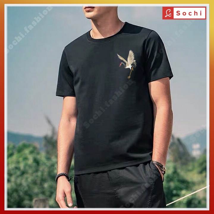 Áo thun nam, áo phông nam tay ngắn cổ tròn đẹp phong cách Hàn Quôc CZ607