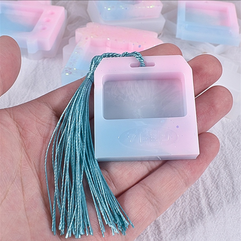 Bộ 1 / 5 Khuôn Silicone Làm Mặt Dây Chuyền Bằng Nhựa Epoxy