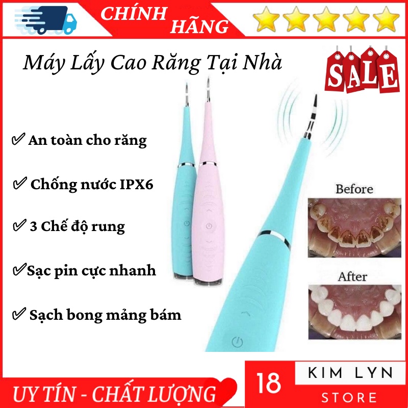 Máy Lấy Cao Răng Tại Nhà Cùng 3 Chế Độ Vô Cùng An Toàn Và Tiện Lợi - Bảo Hành 12 Tháng