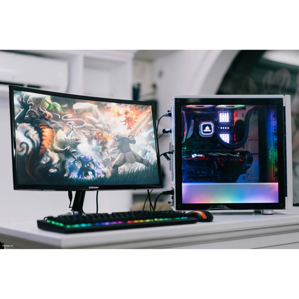 Màn Hình Cong SamSung 24inch FullHD 4ms 60Hz FreeSync VA - Hàng Chính Hãng | BigBuy360 - bigbuy360.vn