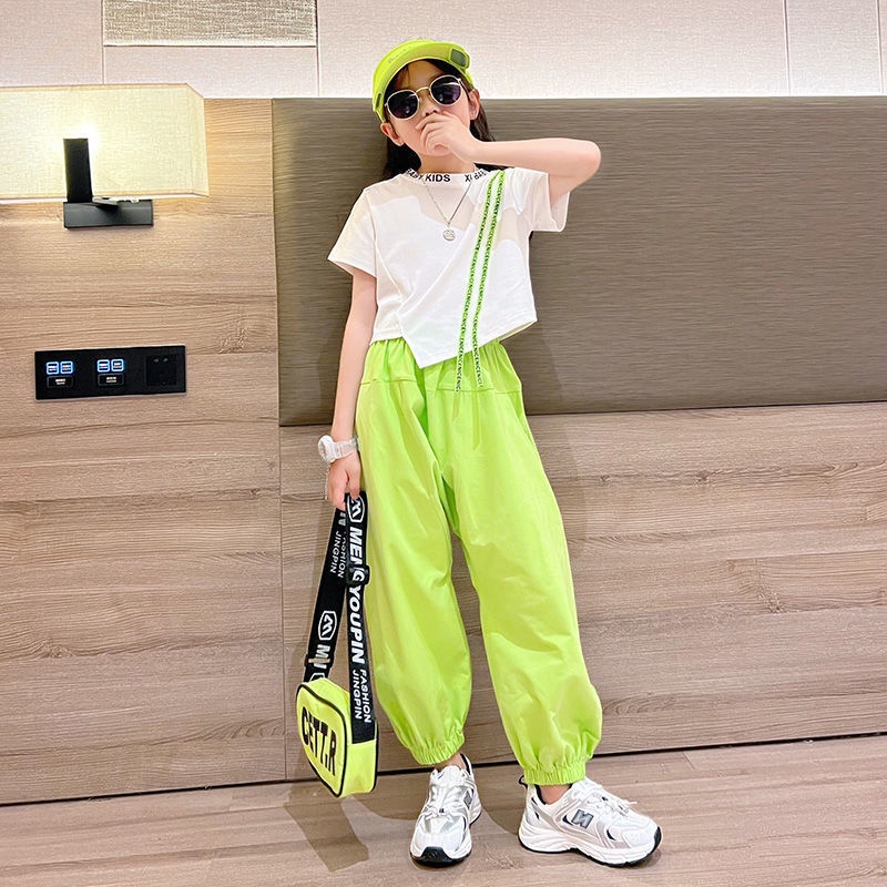 Set Đồ Hai Món Phong Cách Hàn Quốc 2022 Mới Cho Bé Gái 3-14 Tuổi