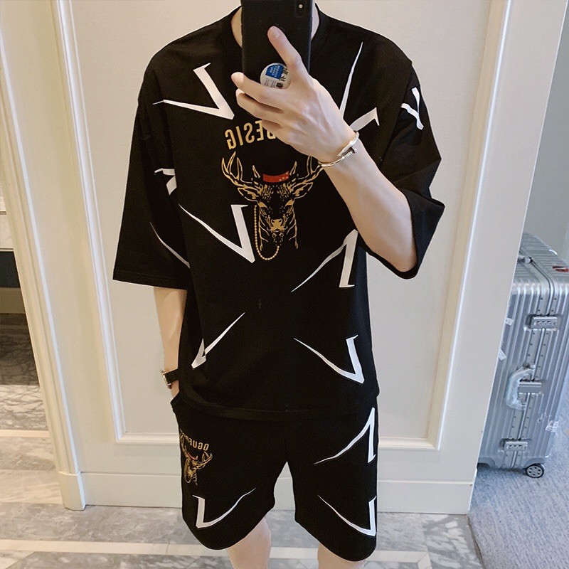 [ Hot 2021- Siêu Chất ] Đồ bộ hè nam may viền sọc cực hot | BigBuy360 - bigbuy360.vn