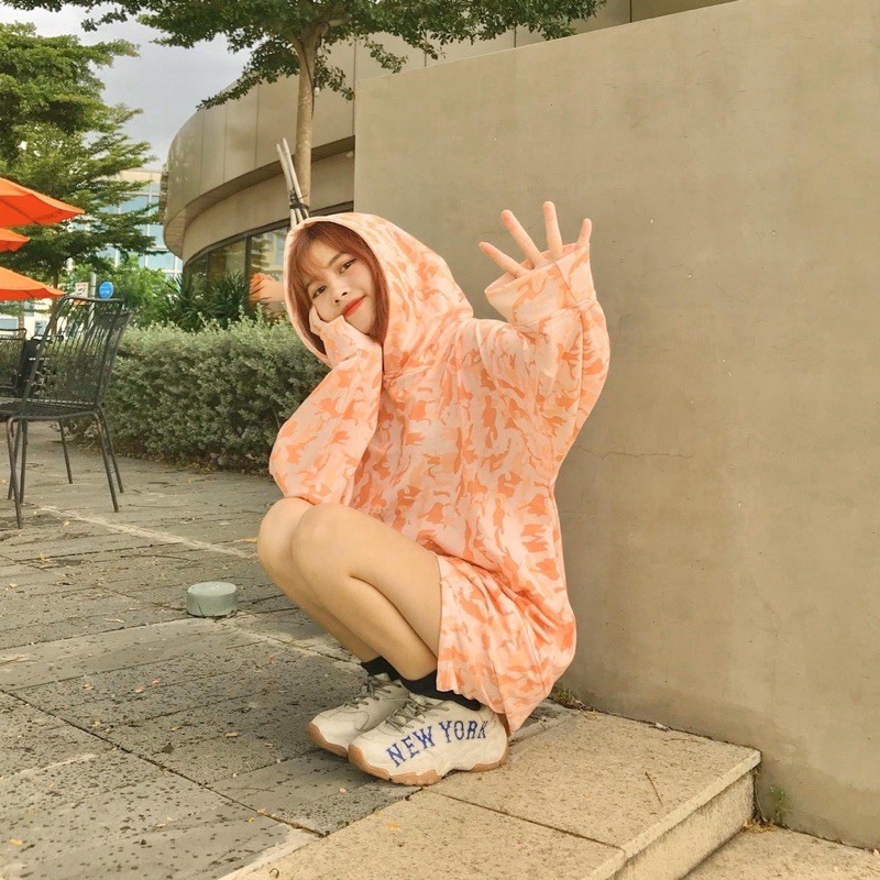 Set Áo Hoodie 3D Unisex Dáng Rộng Kèm Quần Short - Set Bộ Hoodie From Rộng Loang Màu