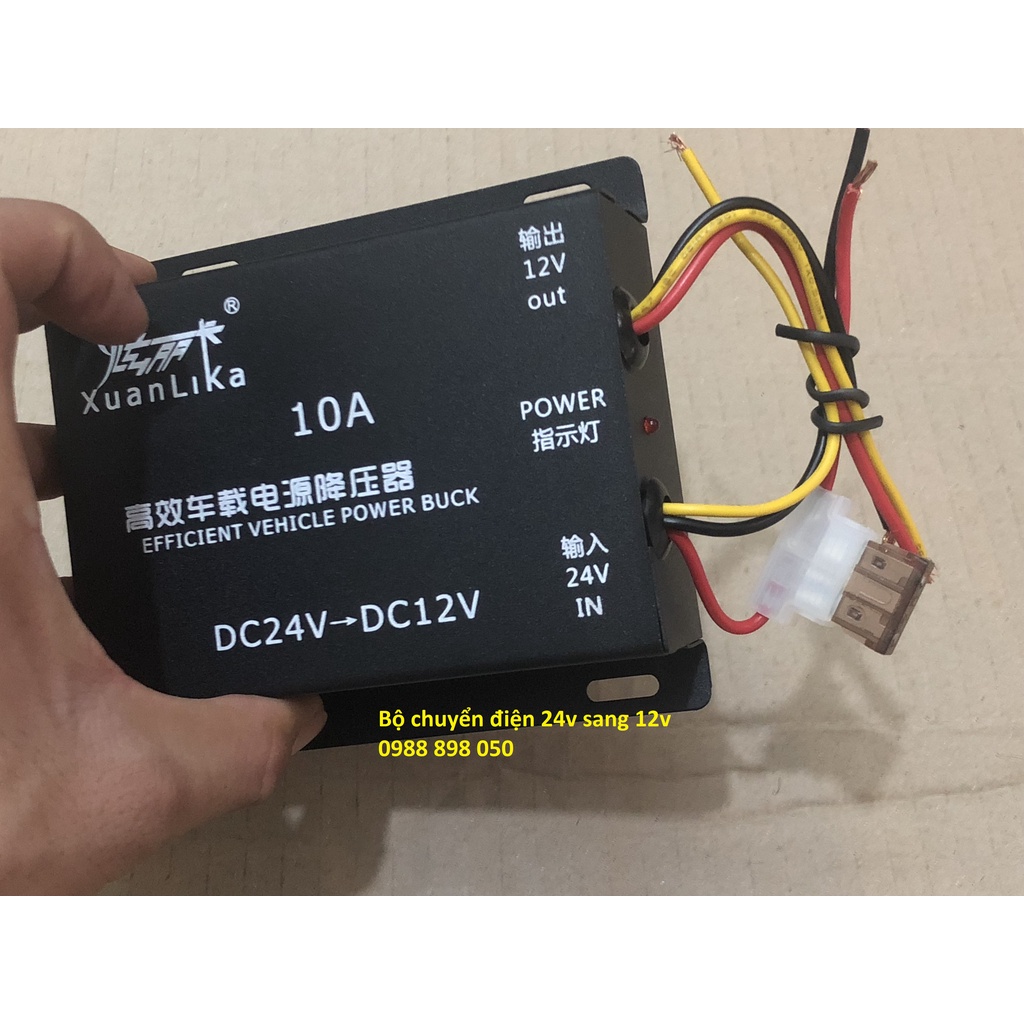 bộ hạ áp điện DC 24v xuống 12v 10a loại tốt bảo hành 12 tháng