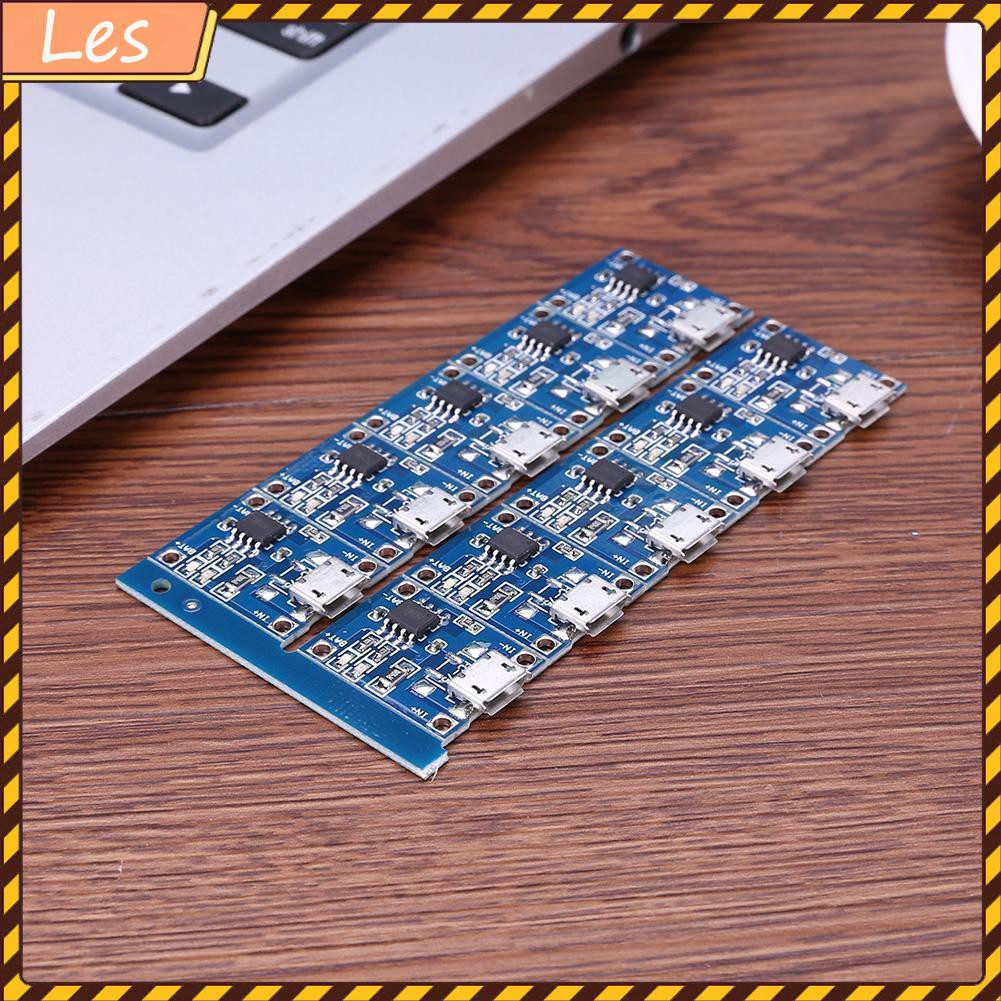 Bộ 10 Bảng Mạch Sạc Pin Lithium 5v Mini Usb 1a Tp4056