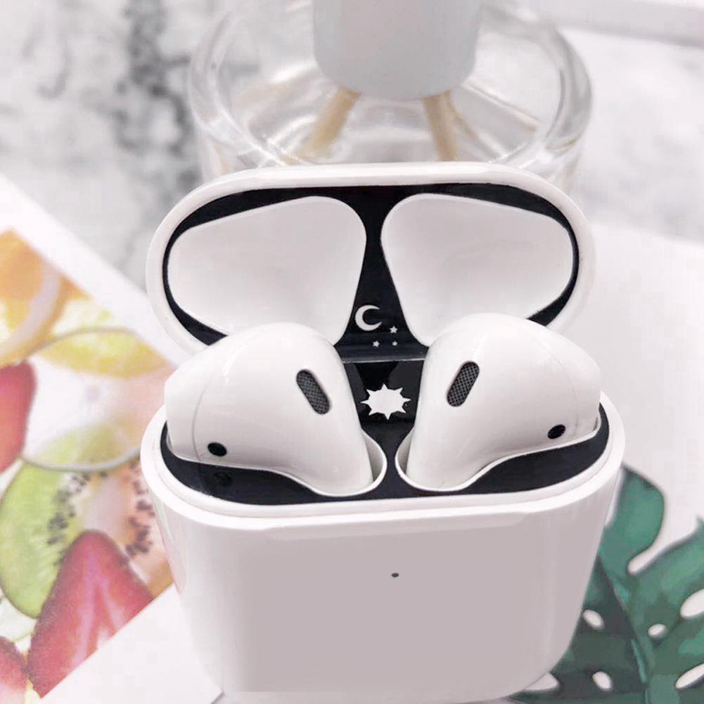 Phụ kiện kim loại chống bám bụi cho tai nghe không dây airpods 2 1