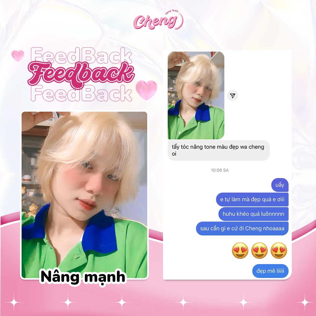 Thuốc NÂNG TONE Tóc - Nâng Tông Sáng, Nhuộm Tóc Chuẩn Màu | Chenglovehair, Chenglovehairs