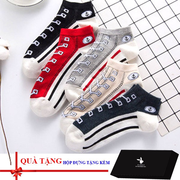 Combo 05 đôi tất / vớ nam/nữ cao cấp có hộp đựng (Loại 1)