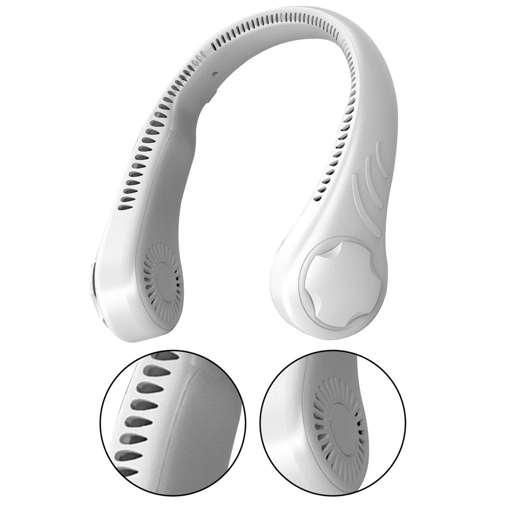 Quạt Đeo Cổ Không Cánh Thiết Kế Nhỏ Gọn Tiện Dụng