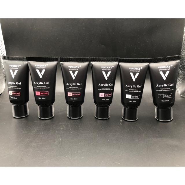 Gel gôm vinimay tuýp 30ml 6 màu