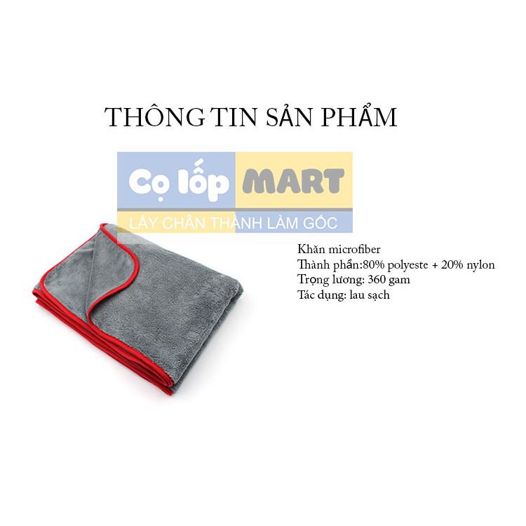 KHĂN SIÊU MỀM MỊN LAU XE 160x60 CM