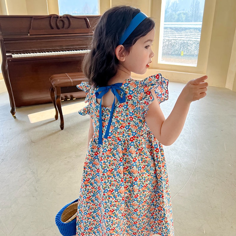Váy bé gái cánh tiên dáng dài đầm bé thiết kế size nhỡ Mini Kids G10
