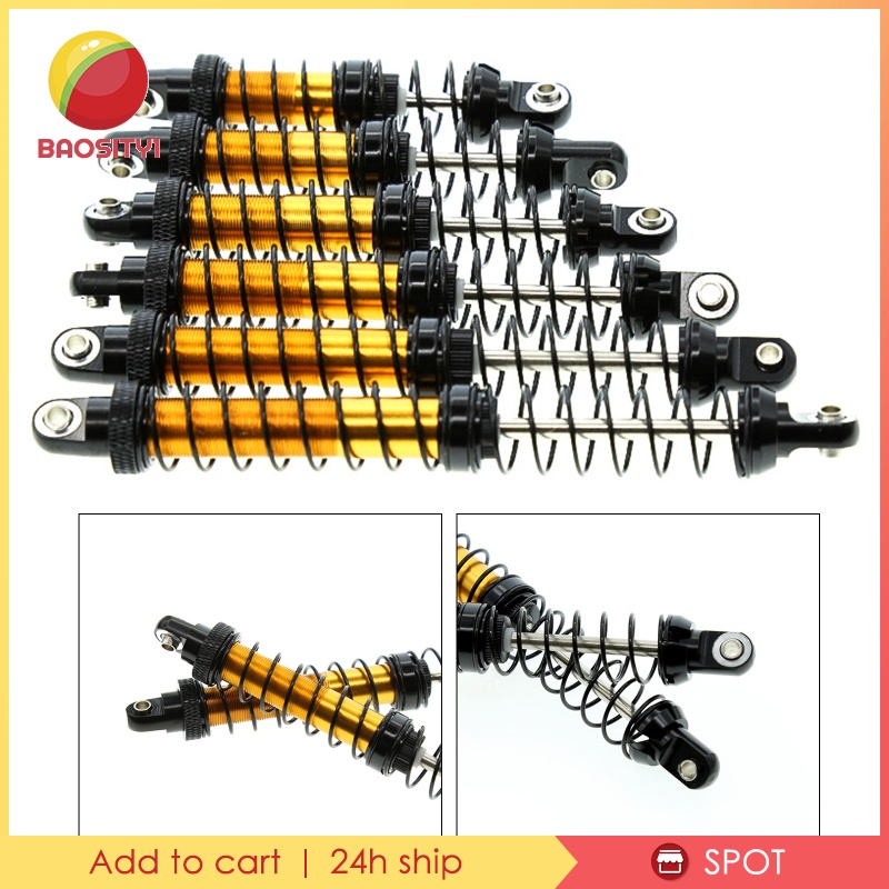 Set 4 Phuộc Giảm Xóc Bằng Kim Loại Cho Xe Điều Khiển Từ Xa Trx4 Scx10 90046 1 / 10