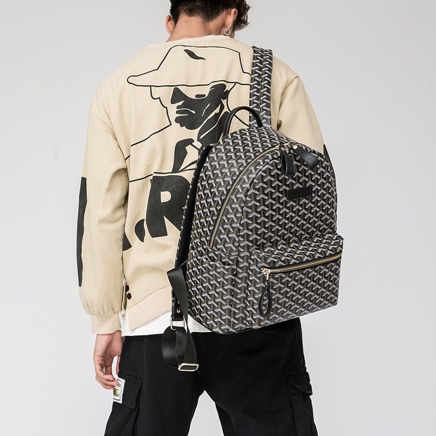 Balo da nam nữ lv cặp đi học unisex thời trang cao cấp ulzzang chống nước đựng laptop