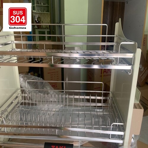 [Chính Hãng] Giá Bát Nâng Hạ INOX 304 (Bảo Hành 10 Năm) | BigBuy360 - bigbuy360.vn